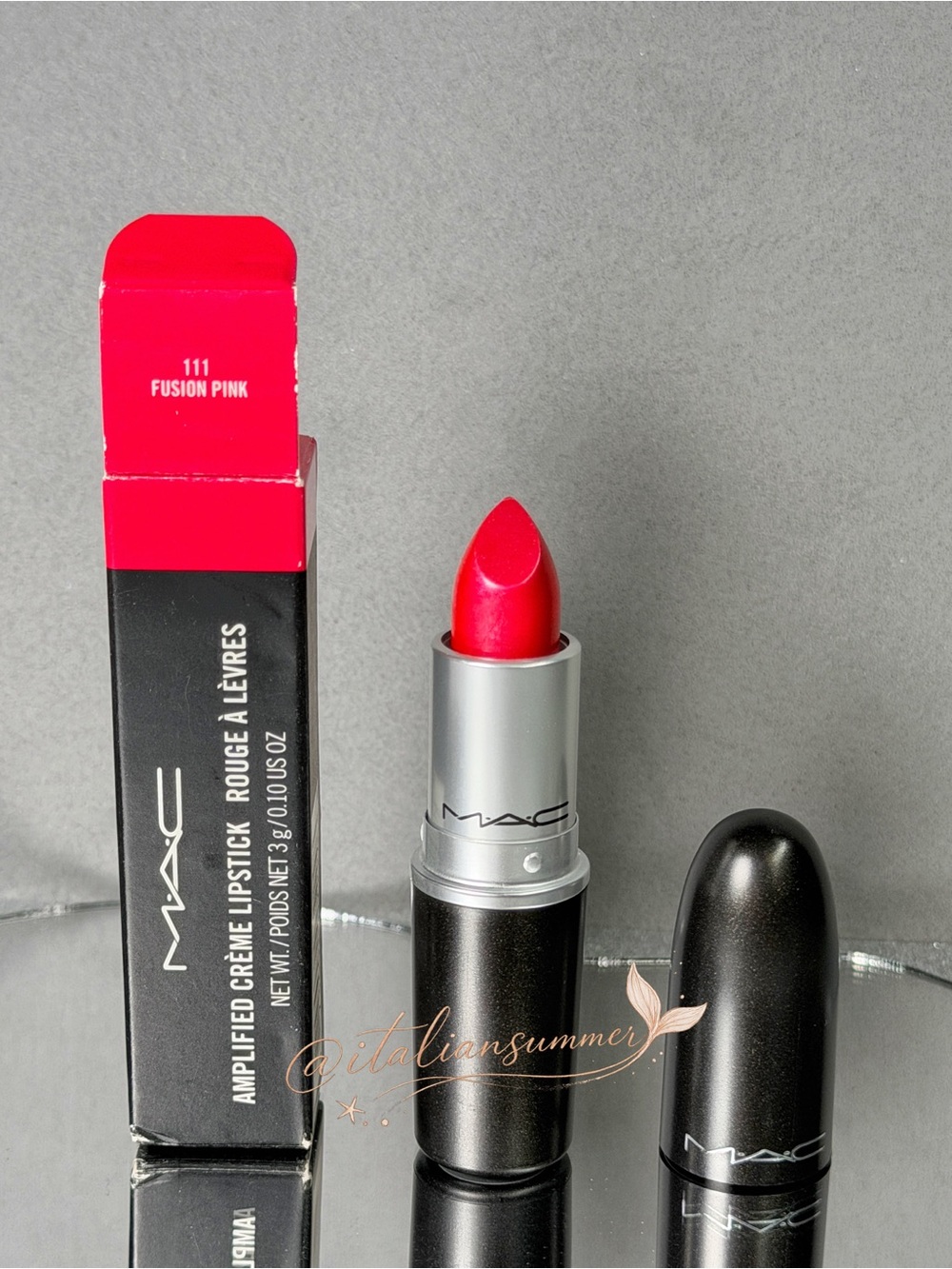MAC 111 Fusion Pink Amplified Lipstick Rare Discontinued Brand New In Box